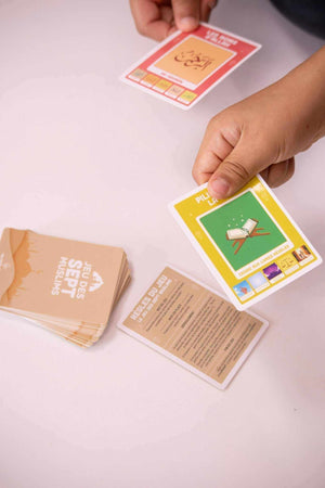 Jeu pour musulman éducatif et ludique pour enfants en famille, apprentissage de l'islam et des piliers.